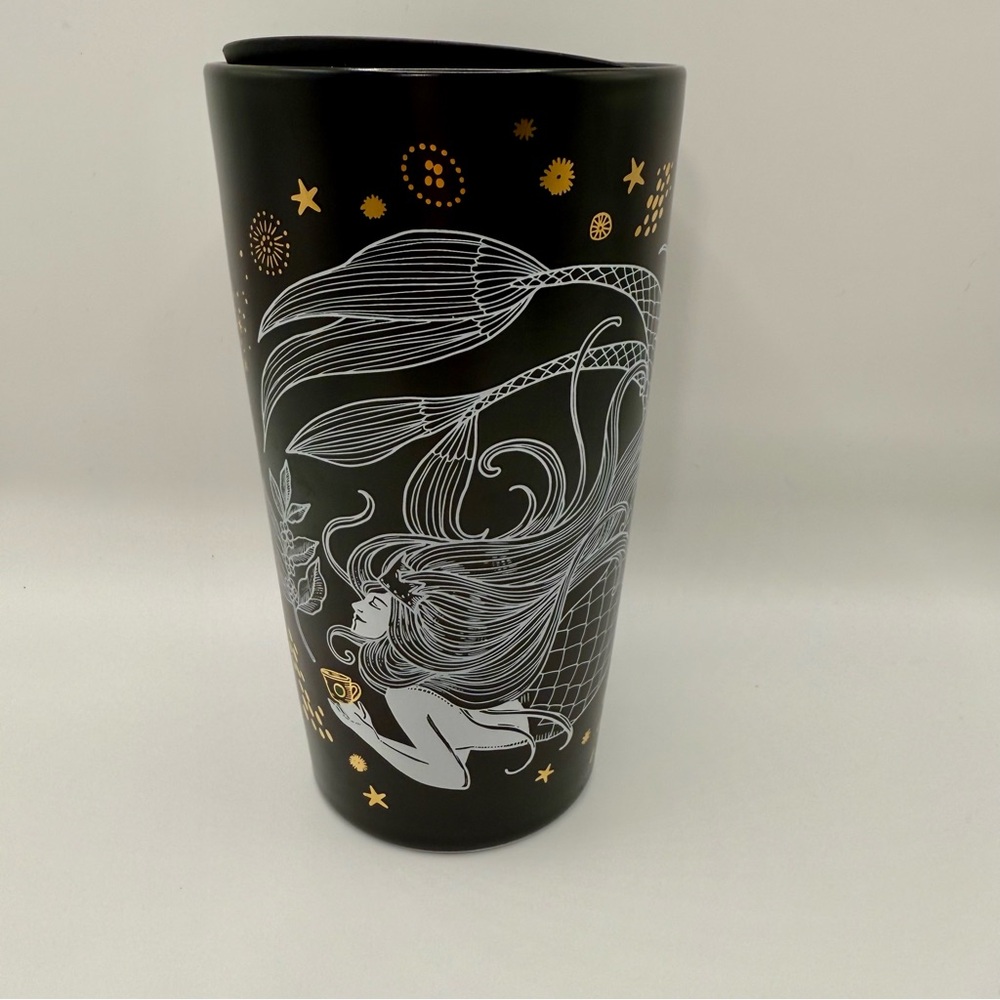 Starbucks Black Ceramic Siren Tumbler 2019